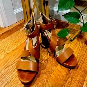 Kenneth Cole Tan Strappy Sandals